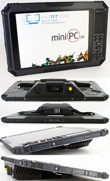 CTFPND-10C-8GB128GB-BC (10.1" Android TabletPC/PND, Wasserdicht IP67, Ruggedized, 1.4-2.4Ghz Deca Core CPU/8GB RAM,