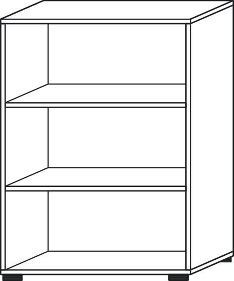 Regal Teda-Z H1100xB800xT400mm weiß 3 OH