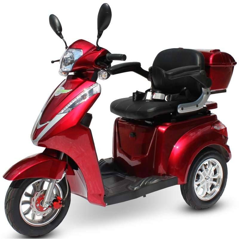 ECO ENGEL 501 Rot Elektro Dreirad mit 30 Ah Li-Io Akku, 25 km/h HERAUSNEHMBAR Seniorenmobil