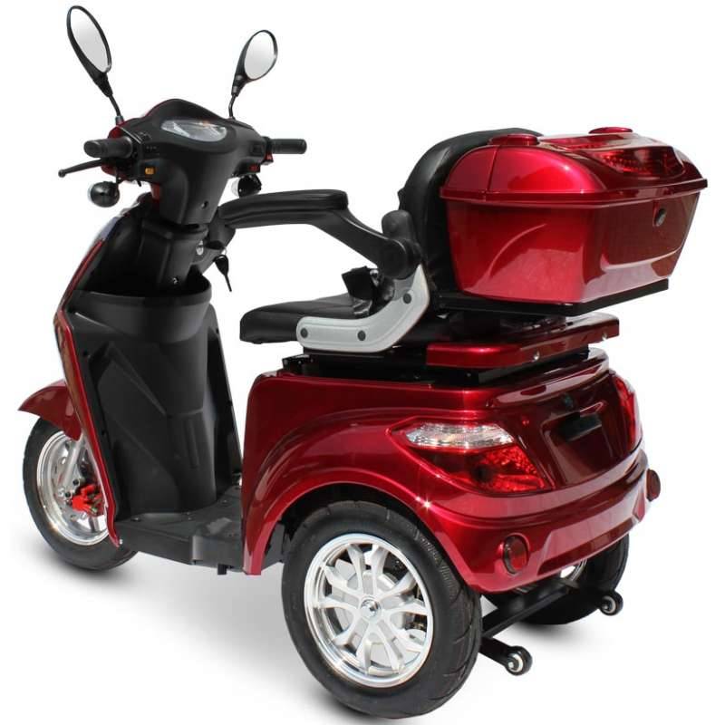ECO ENGEL 501 Rot Elektro Dreirad mit 30 Ah Li-Io Akku, 25 km/h HERAUSNEHMBAR Seniorenmobil