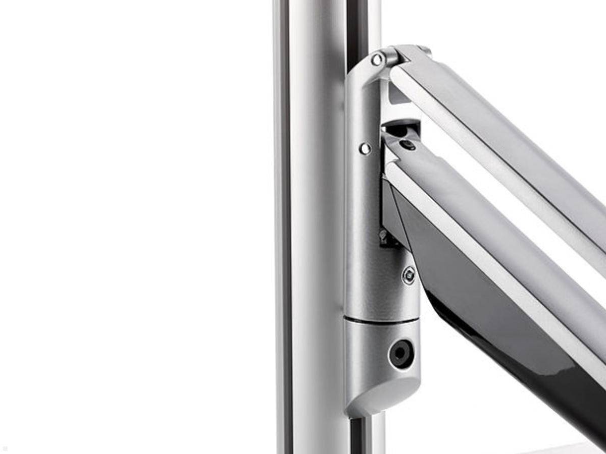 Novus Zubehör MY / TSS Säulenadapter für Clu Monitorarm, silber