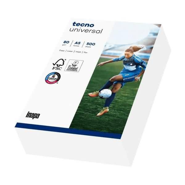 Kopierpapier tecno Universal A5 80g/qm weiß VE=500 Blatt