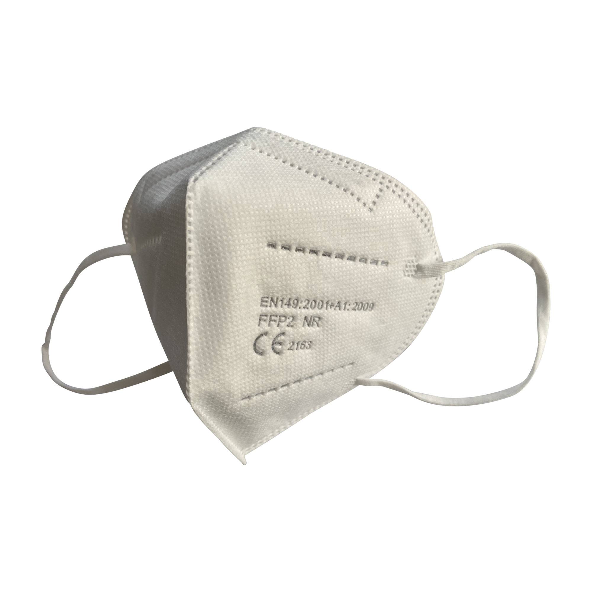 emissimo Atemschutzmaske Kids, Klasse FFP2 NR, ohne Ventil, EN 149 Faltmaske weiß (10er Pack)