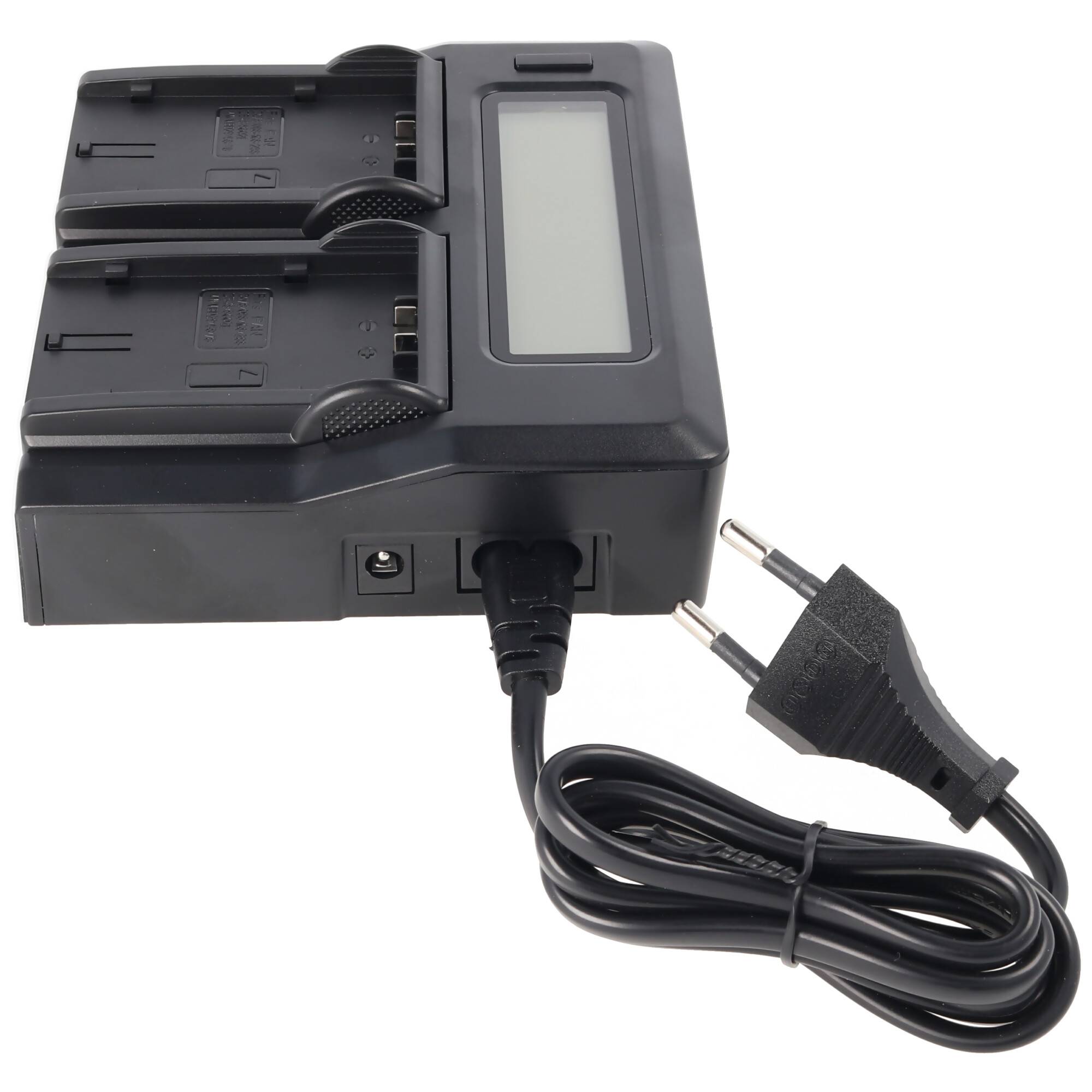 DUAL LCD Schnell-Ladegerät passend für Panasonic Akku CGR-D120, -D220, -D320