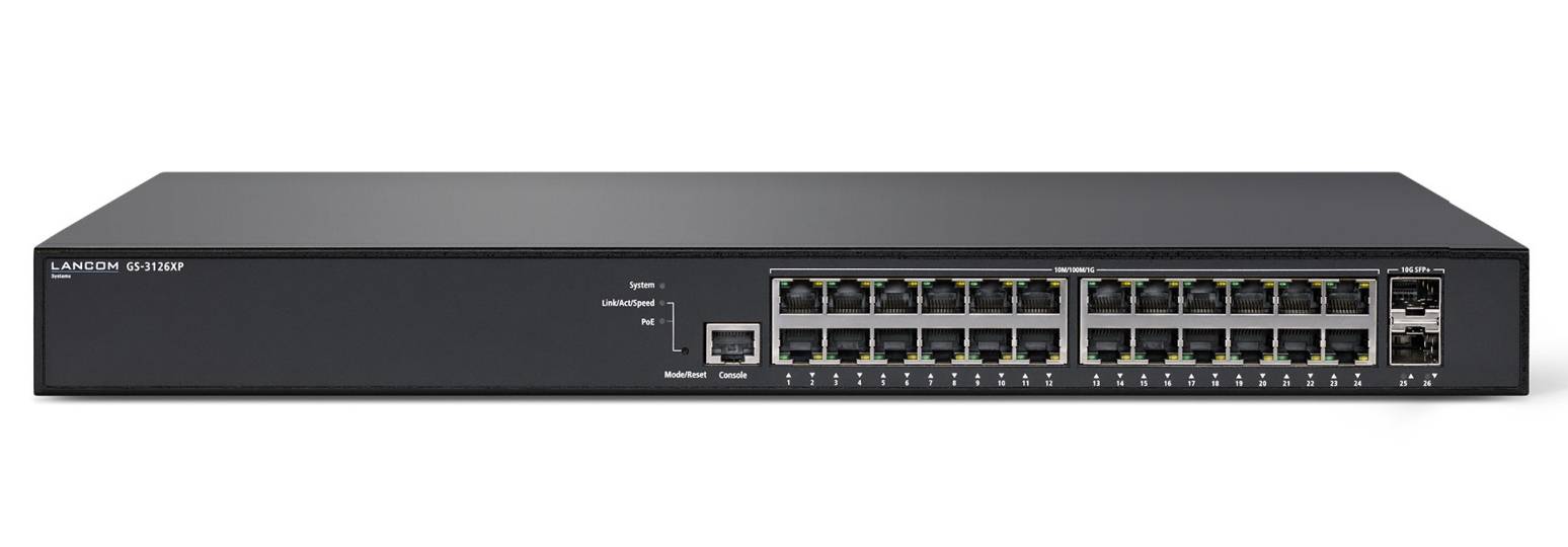 LANCOM GS-3126XP - Switch - L3 Lite - managed - 24 x 10/100/1000 (PoE+)