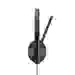 SENNHEISER SC 135 USB-C monaurales einseitiges Headset 3,5 mm Klinke abnehmbares USB-C-Kabel In-Line Call Control zert. Skype f B