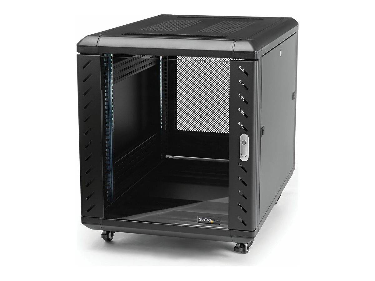 StarTech.com 15U 19"" Server Rack Cabinet, 4 Post Adjustable Depth (6-32"")