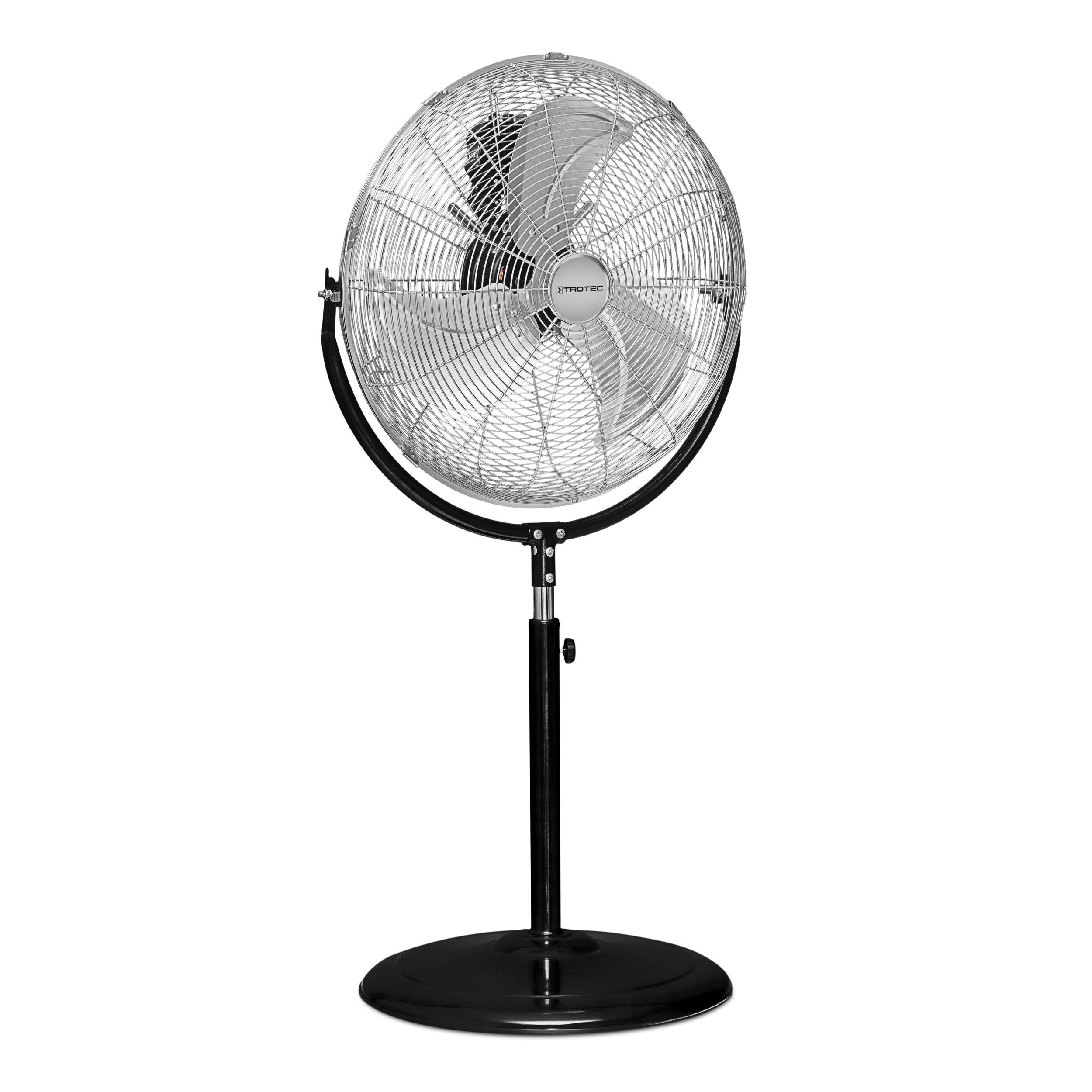 TROTEC Standventilator TVM 18 S – groß, 100w, Neigungswinkel 110°, 3 Stufen, Ø 45 cm, Metall