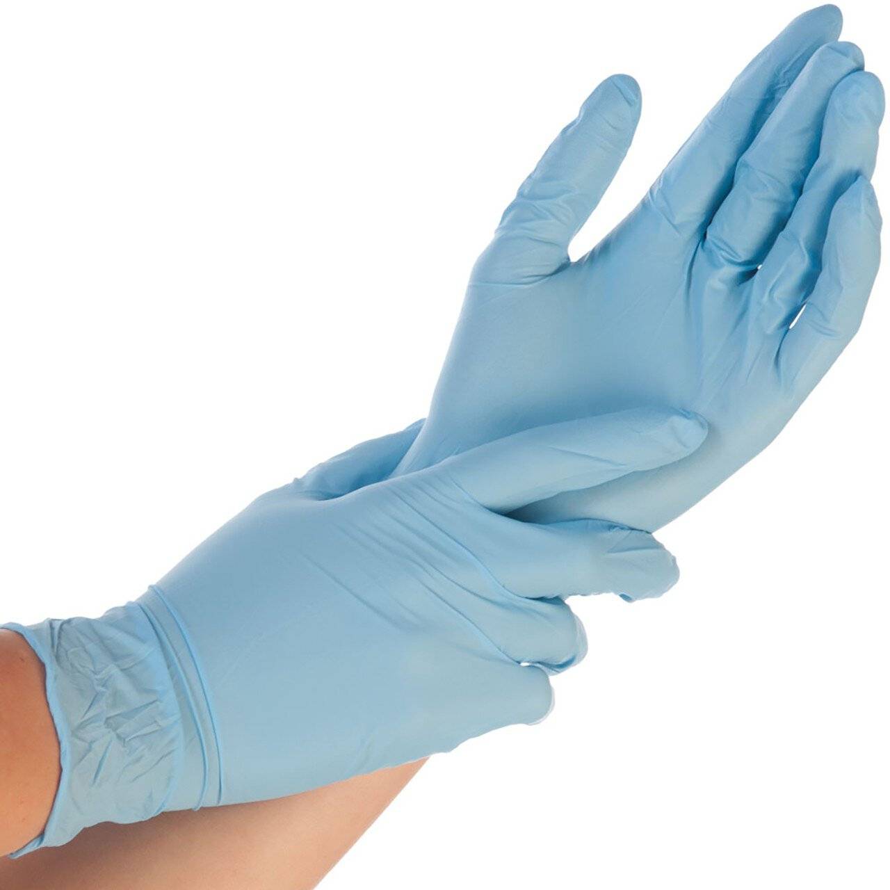 Hygostar Nitrilhandschuh SAFE LIGHT, blau, Größe XXL, puderfrei