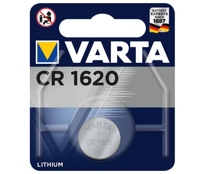 Batterie Lithium, Knopfzelle, CR1620, 3V