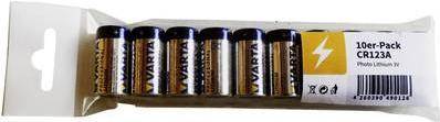 Varta Fotobatterie CR-123A Lithium CR-123A 1480 mAh 3 V 10 St