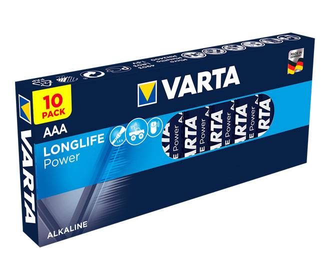 Batterie Alkaline, Micro, AAA, LR03, 1.5V Spannung, VARTA