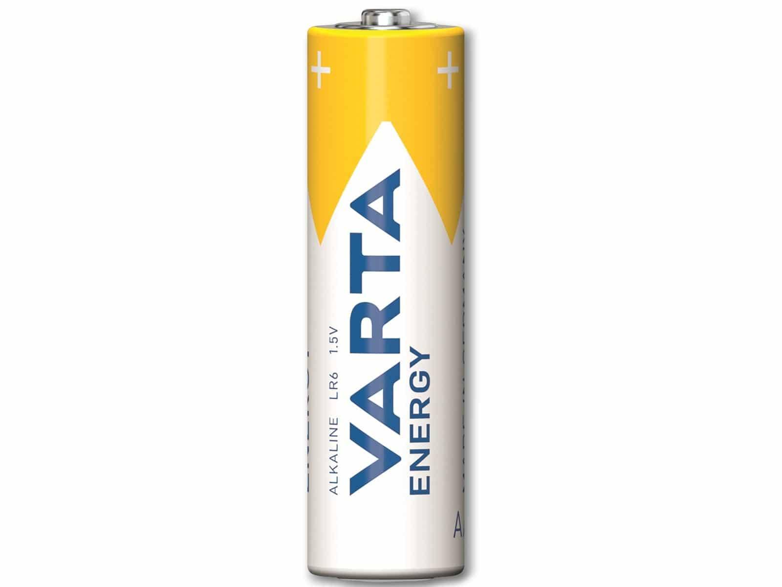 VARTA Batterie Alkaline, Mignon, AA, LR06, 1.5V, Energy, 4 Stück