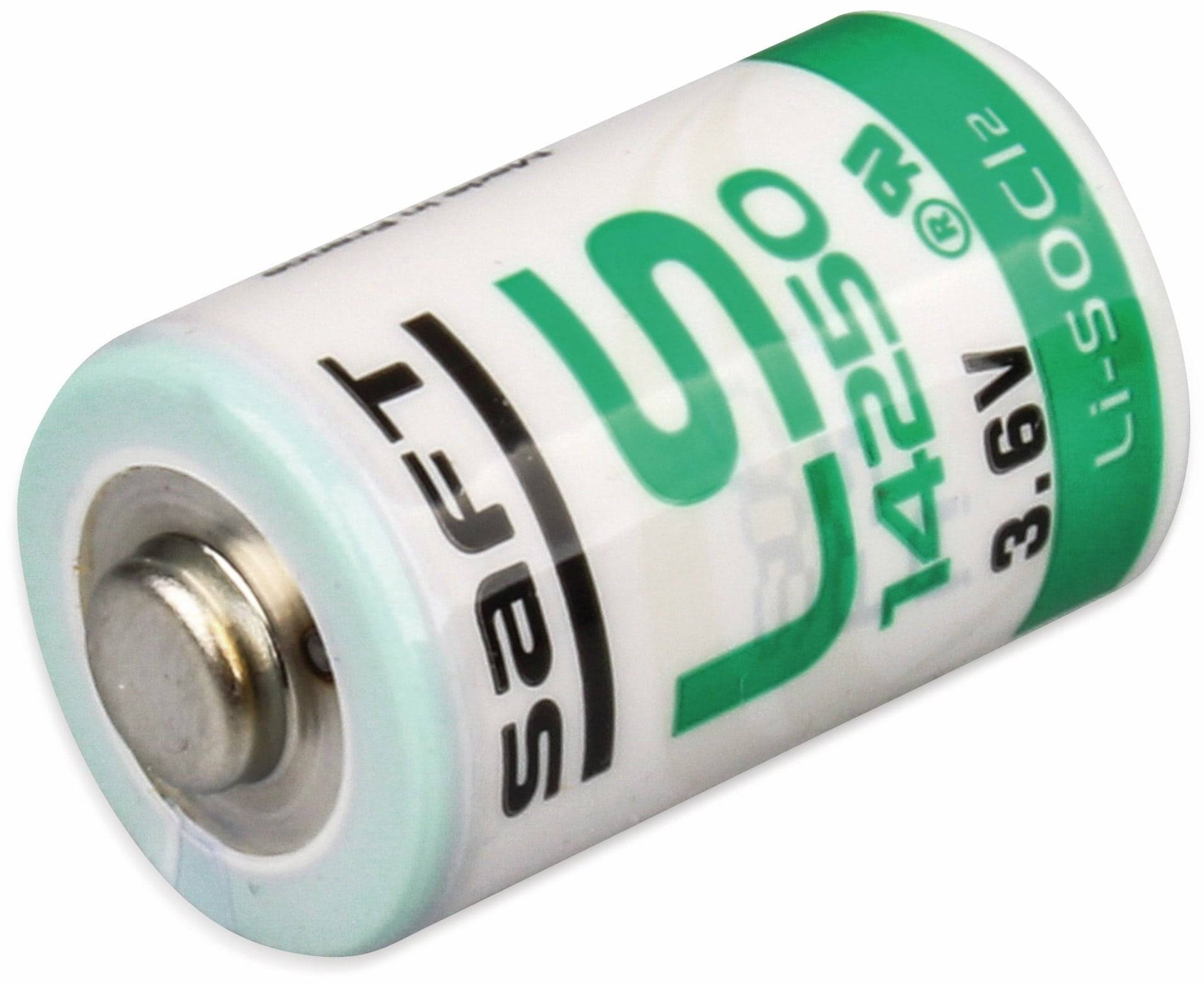 SAFT Lithium-Batterie LS 14250, 1/2 AA (Mignon), 3,6 V-, 1200 mAh