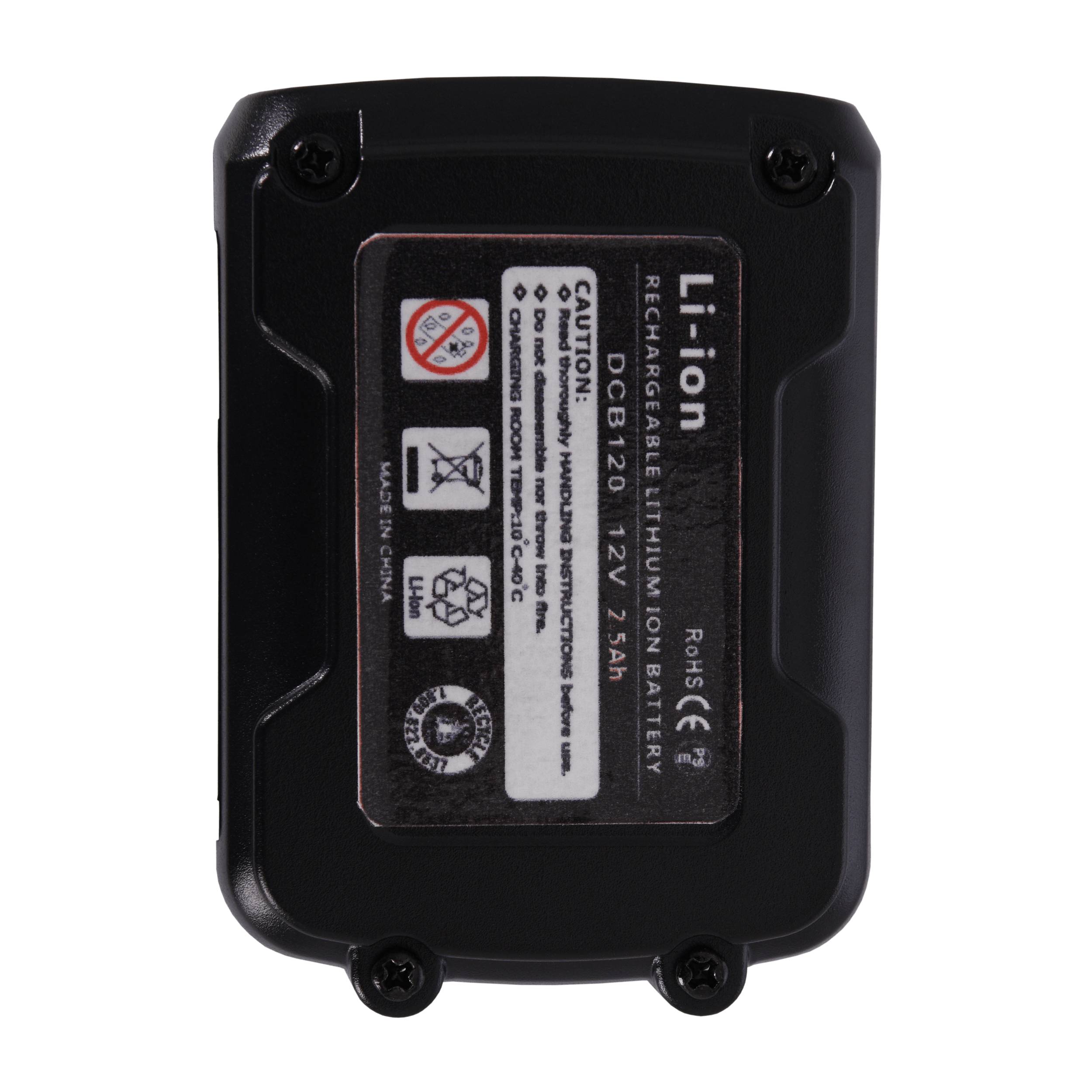 Akku passend für DeWalt DCB120, DCB121, DCB127 mit 12V 2,5Ah Li-Ion