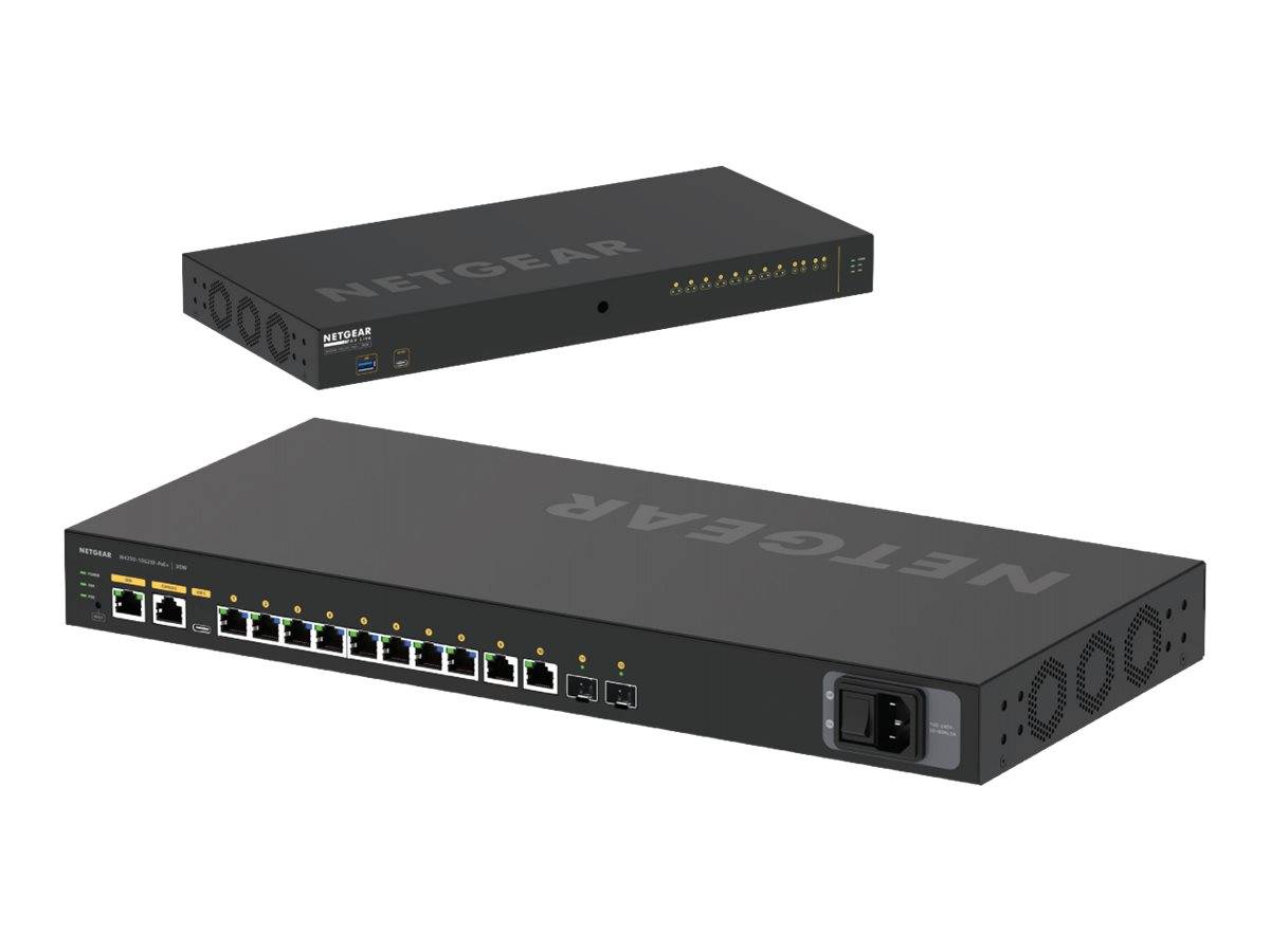 Netgear AV Line M4250-10G2XF-PoE+ - Switch - L3 - managed - 10 x 10/100/1000 (8