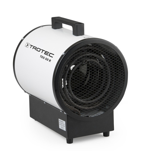 TROTEC Elektroheizer TDS 50 R mit 9 kW Heizlüfter Heizgerät Bauheizer mit integriertem Thermostat, Überhitzungsschutz