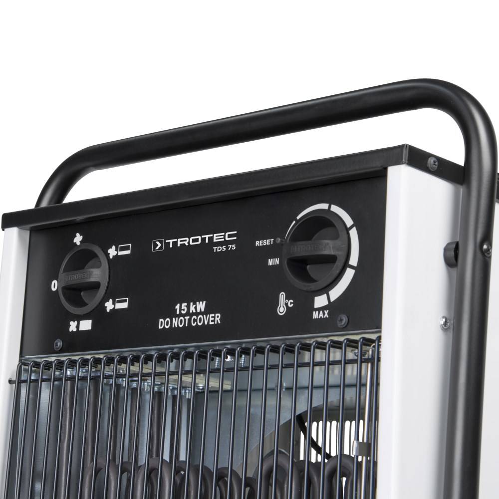 TROTEC Elektroheizer TDS 75 mit 15 kW Heizlüfter Heizgerät Bauheizer