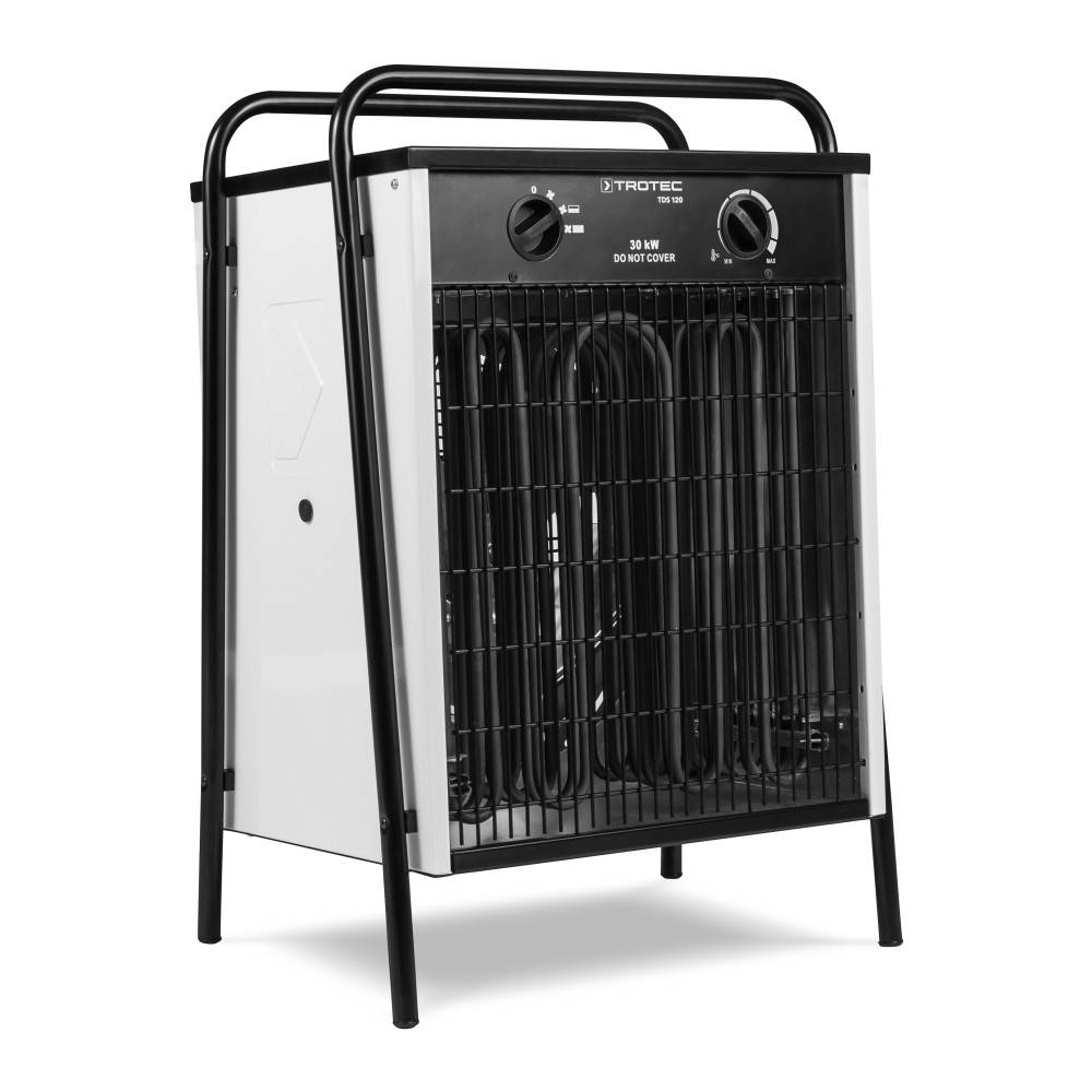 TROTEC Elektroheizer TDS 120 mit 30 kW Heizlüfter Heizgerät Bauheizer mit integriertem Thermostat