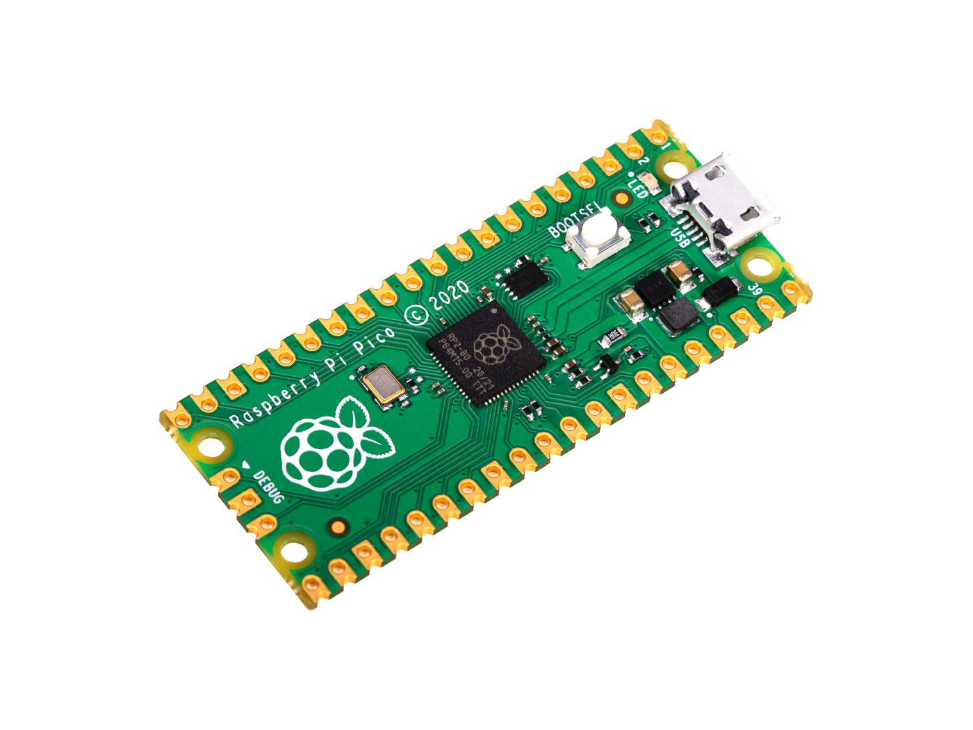 Raspberry Pi Pico RP2040, Dual ARM Cortex-M0+ @133MHz 264kB SRAM