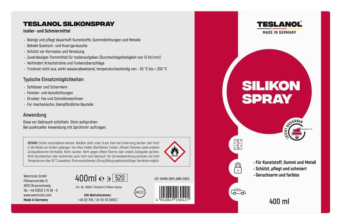 teslanol S Silikon-Spray 400ml
