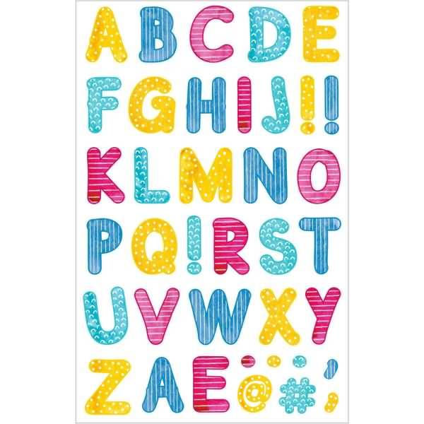 Deko-Sticker Motiv 24 selbstklebend Buchstaben VE=3 Blatt