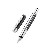 Pelikan Pura P40, Anthrazit, Kartuschenfüllsystem, Aluminium, Edelstahl, Fein, Deutschland