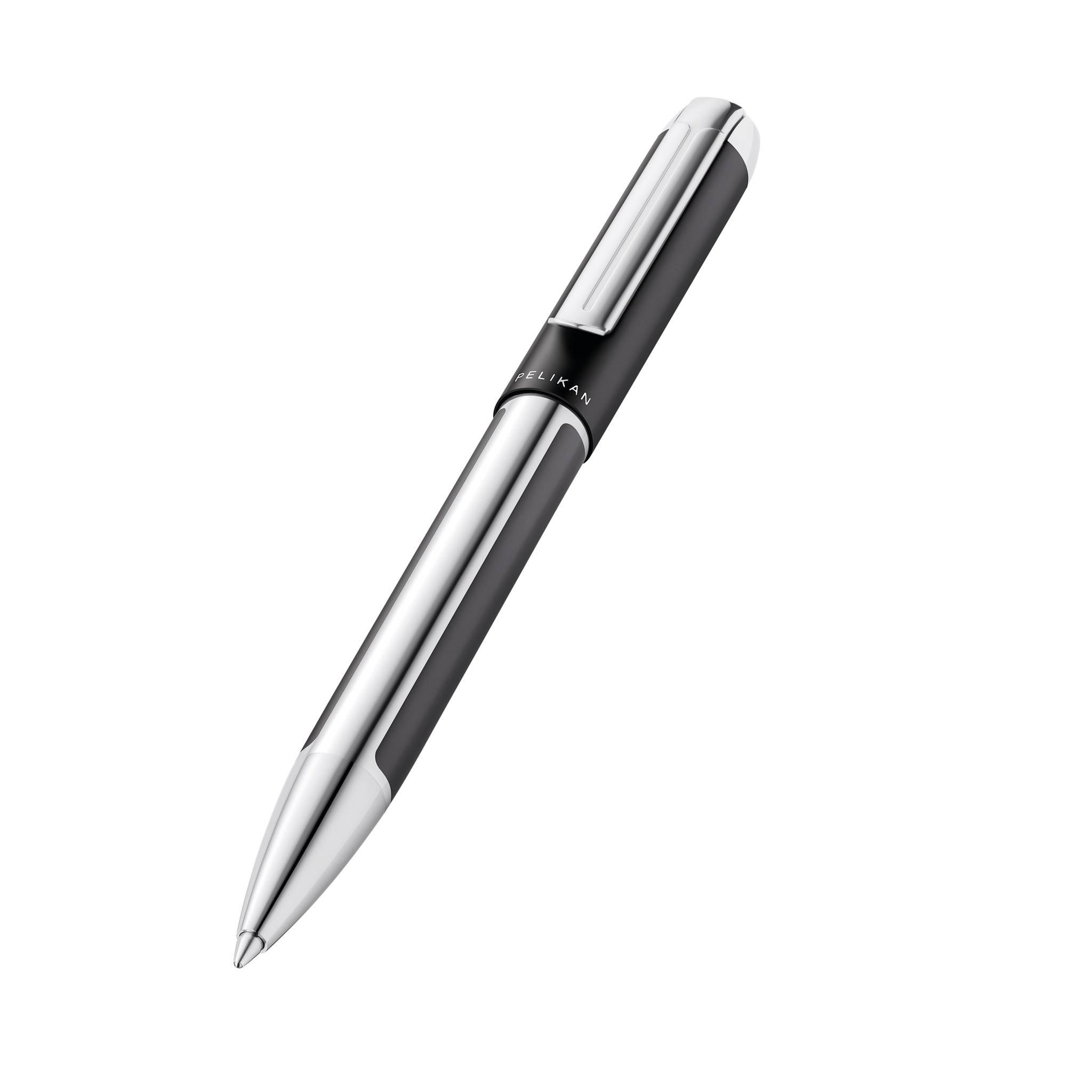 Pelikan Pura K40, Clip, Kugelschreiber mit Druckeinzugsmechanik, Nachfüllbar, Schwarz, 1 Stück(e)
