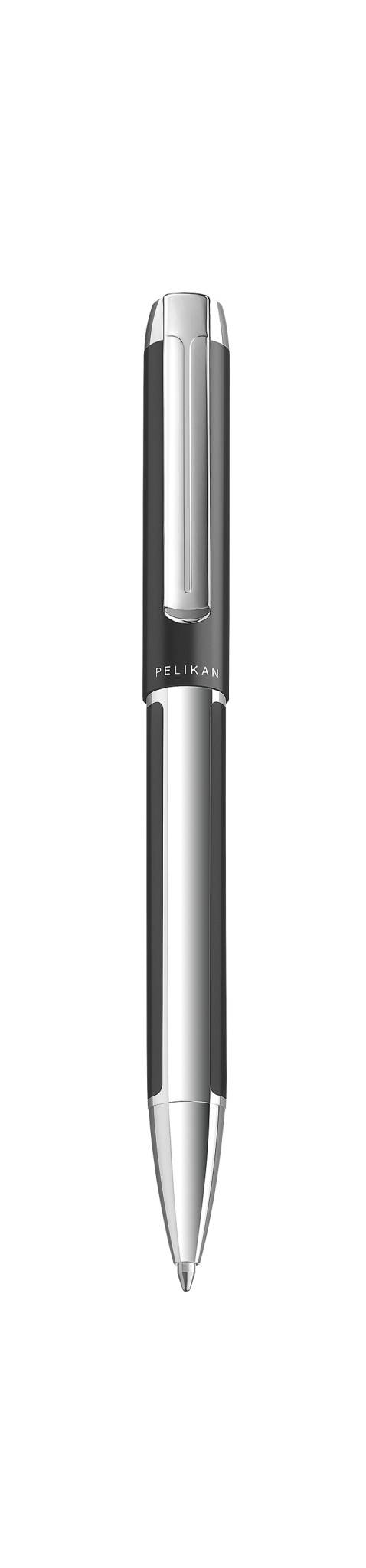 Pelikan Pura K40, Clip, Kugelschreiber mit Druckeinzugsmechanik, Nachfüllbar, Schwarz, 1 Stück(e)