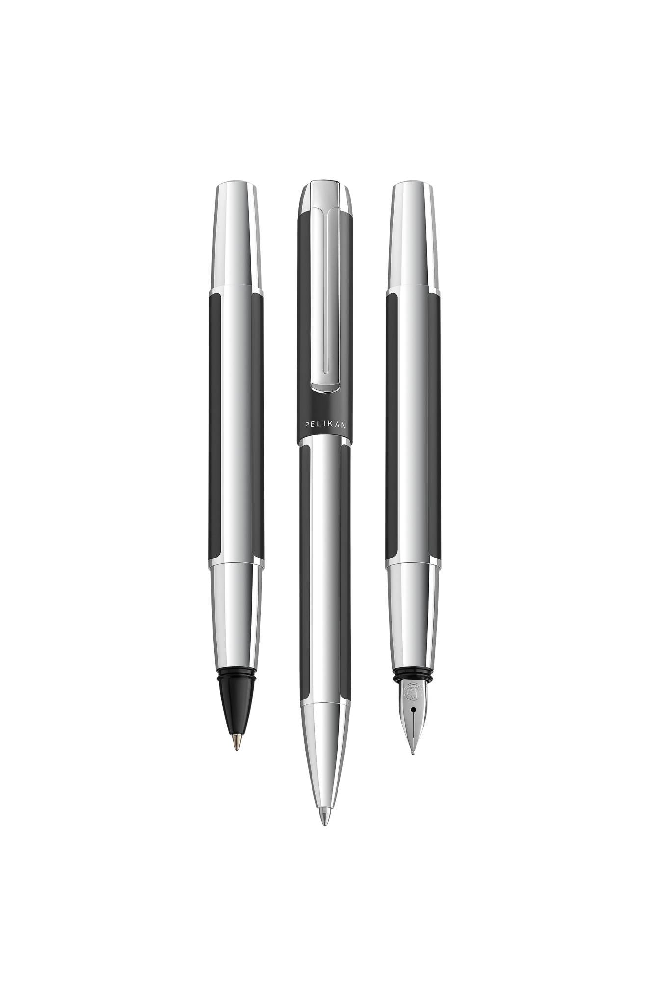 Pelikan Pura K40, Clip, Kugelschreiber mit Druckeinzugsmechanik, Nachfüllbar, Schwarz, 1 Stück(e)