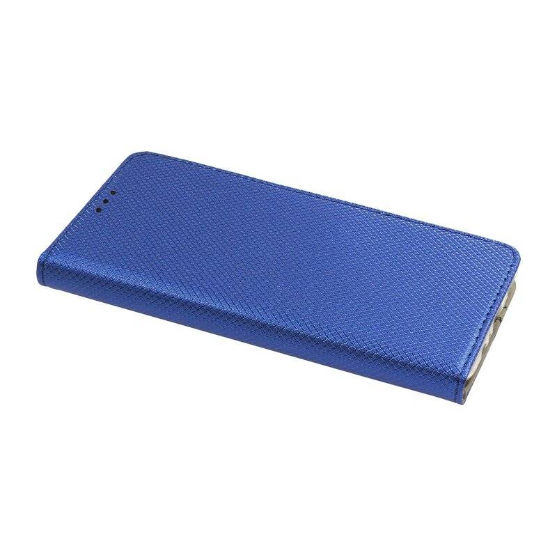 Buch Tasche "Smart" für SAMSUNG GALAXY A12 (A125F) Handy Hülle Etui Schutzhülle mit Standfunktion, Kartenfach Blau