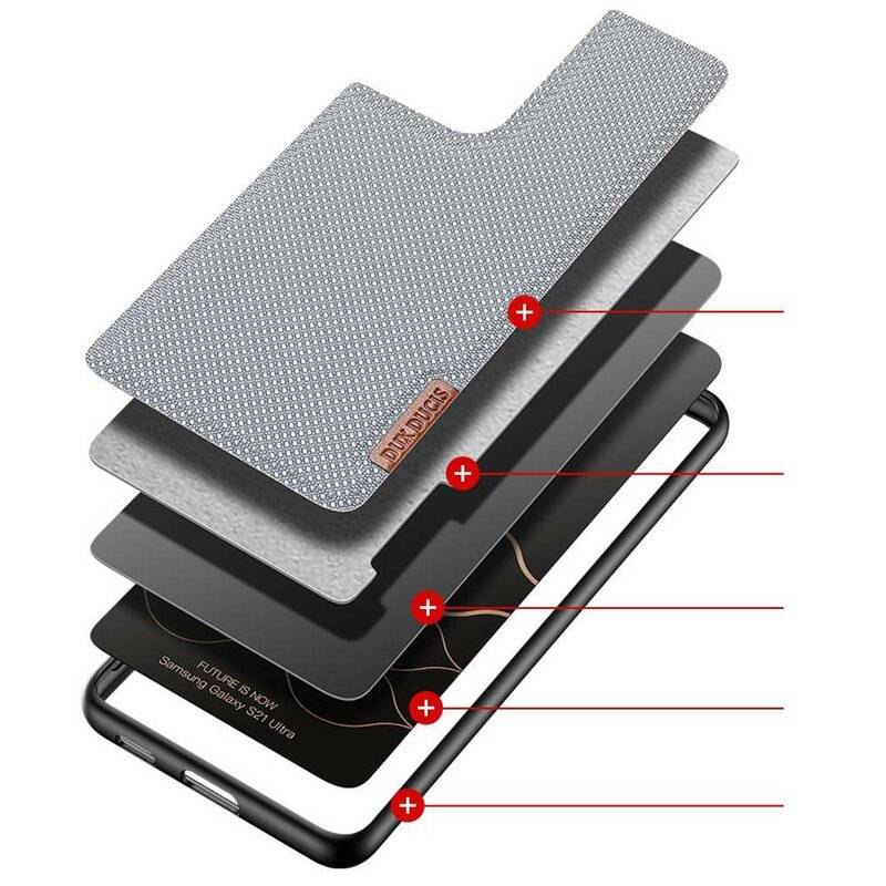 Dux Ducis Fino Back Cover Case Hülle Schutz Handyhülle kompatibel mit Samsung Galaxy S21 (G991F) Kristallblau