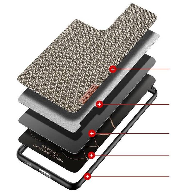 Dux Ducis Fino Back Cover Case Hülle Schutz Handyhülle kompatibel mit Samsung Galaxy S21 (G991F) Soldier Grün