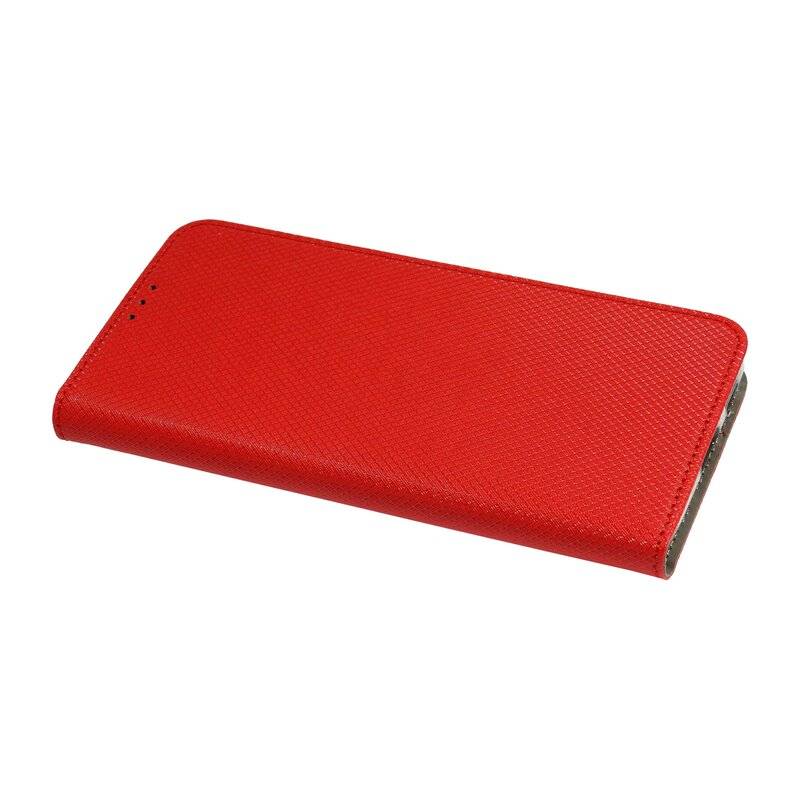 Buch Tasche "Smart" für SAMSUNG GALAXY S21 ULTRA ( G998B ) Handy Hülle Schutzhülle mit Standfunktion, Kartenfach Rot