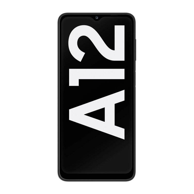 cofi1453® Silikon Hülle Basic kompatibel mit SAMSUNG GALAXY A12 ( A125F ) Case TPU Soft Handy Cover Schutz Schwarz