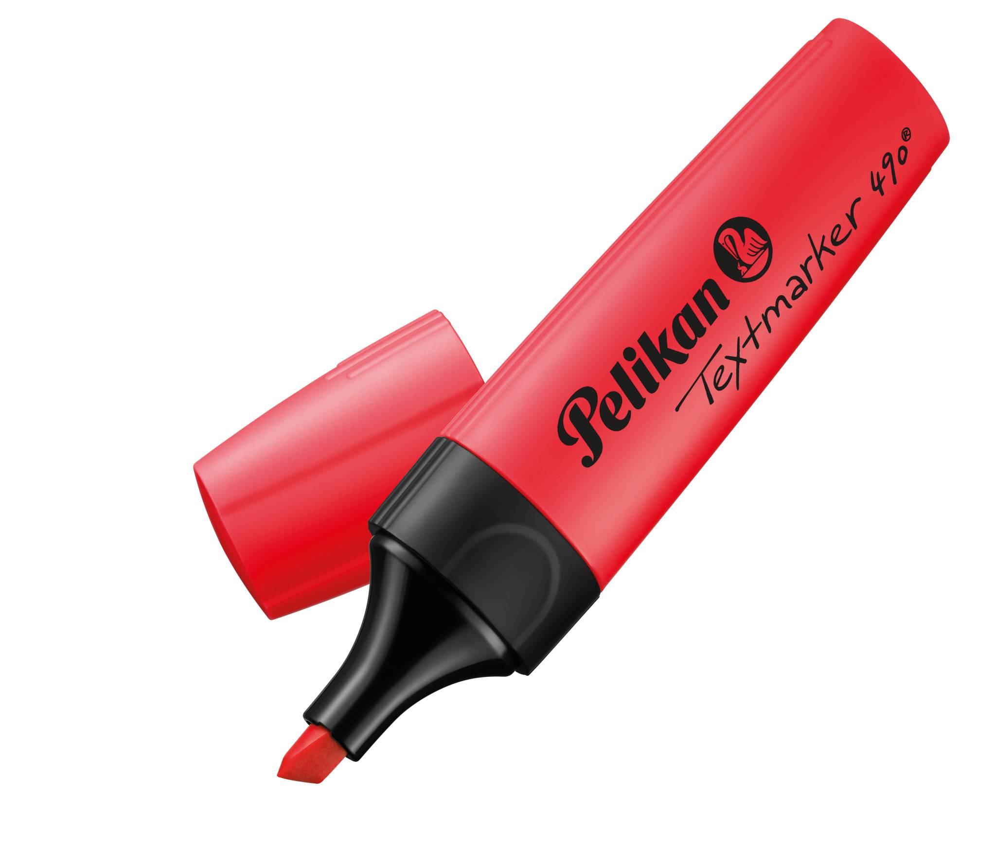 Pelikan Textmarker 490, 1 Stück(e), Rot, Rot, Polypropylen (PP)