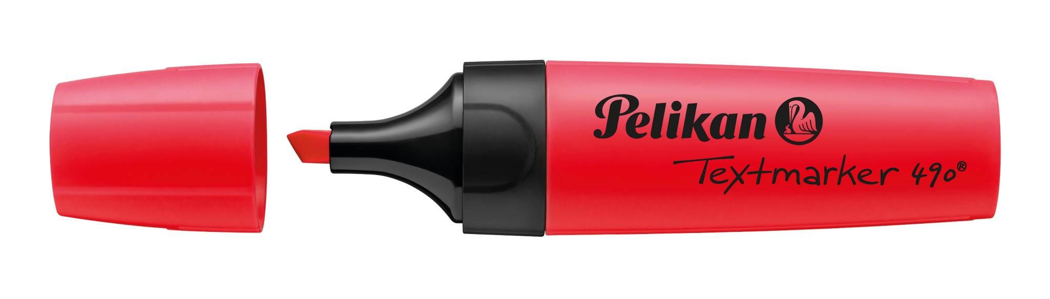 Pelikan Textmarker 490, 1 Stück(e), Rot, Rot, Polypropylen (PP)