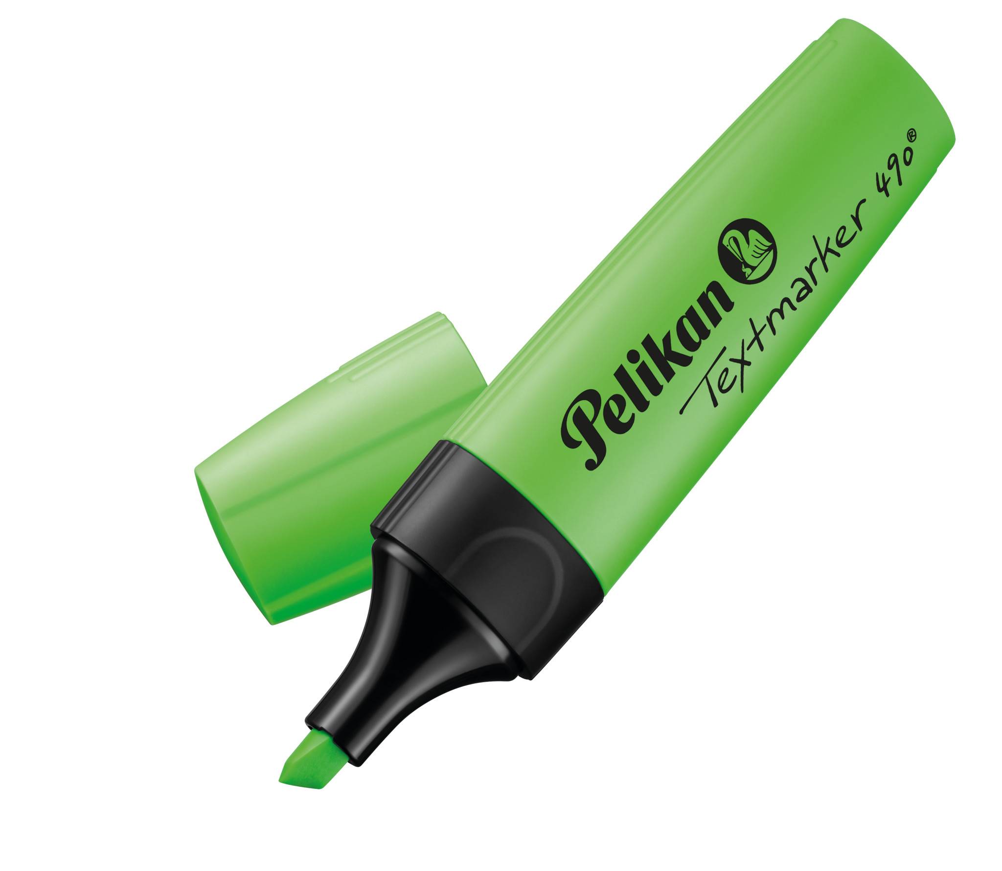 Pelikan Textmarker 490, 1 Stück(e), Grün, Grün, Tinte auf Wasserbasis, Deutschland, Sichtverpackung