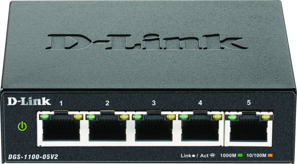 DLink Deutschland 5-Port Gigabit SmartSwitch DGS-1100-05V2/E