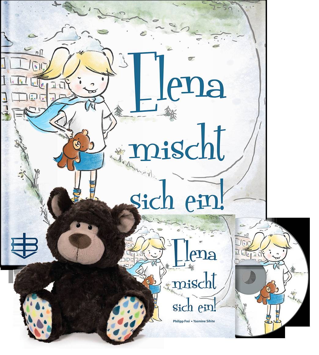 Frei, P: Elena mischt sich ein/Buch/CD/Teddy Bärenstark mit Bobo (Buch + CD + Teddy)