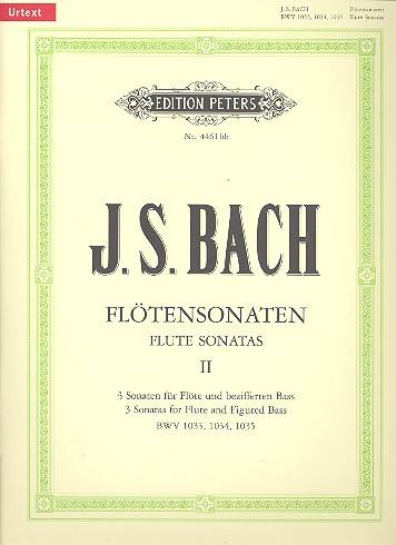 Sonaten BWV 1033 C-Dur, BWV 1034 e-Moll, 1035 E-Dur, Flöte und Klavier Violoncello ad lib.