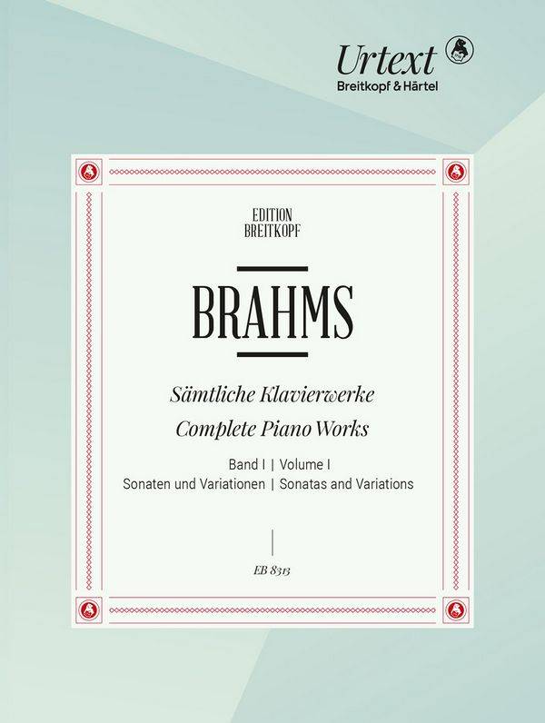 Sämtliche Klavierwerke. Bd.1 Sonaten und Variationen, Dt/engl, Urtext