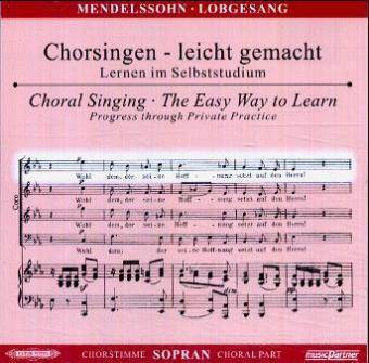 Lobgesang (Symphonie Nr.2) op.52, Chorstimme Sopran, 1 Audio-CD