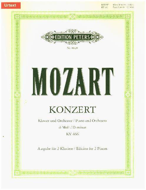 Konzert d-Moll KV 466 (Wien, 10. Februar 1785) (Kadenzen von Beethoven, Ludwig van / Zacharias, Christian) 2 Klaviere