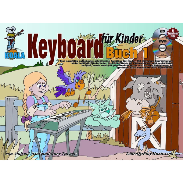 Gelling, P: Keyboard für Kinder/m. CD/DVD/Poster Mit CD, DVD und Poster