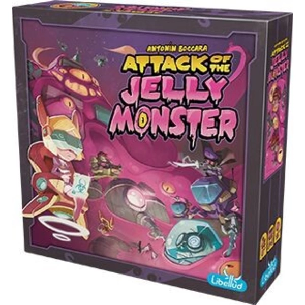 Asmodee LIB0007 - Attack of the Jelly Monster, Würfelspiel, Strategiespiel Gesellschaftsspiel für 3-5 Spieler Asmodee LIB0007 - Attack of the Jelly Monster, Würfelspiel, Strategiespiel Gesellschaftsspiel für 3-5 Spieler