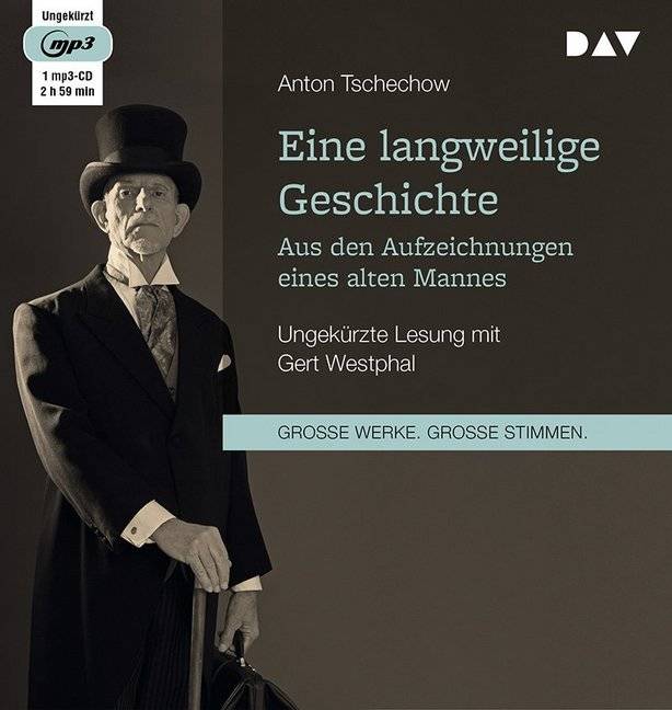 Eine langweilige Geschichte. Aus den Aufzeichnungen eines alten Mannes, 1 MP3-CD Ungekürzte Lesung mit Gert Westphal (1 mp3-CD), Lesung. MP3 Format