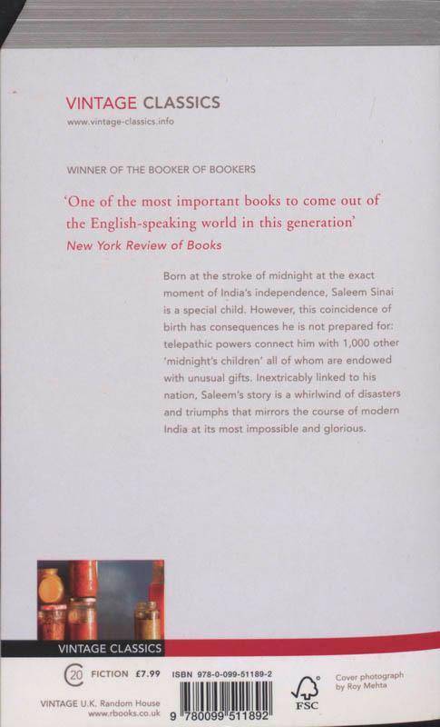 Midnight's Children Winner of the Booker of Bookers 2008