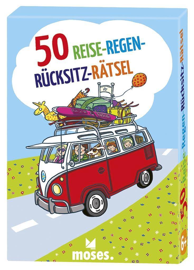 50 Reise-Regen-Rücksitz-Rätsel 50 Karten in Box