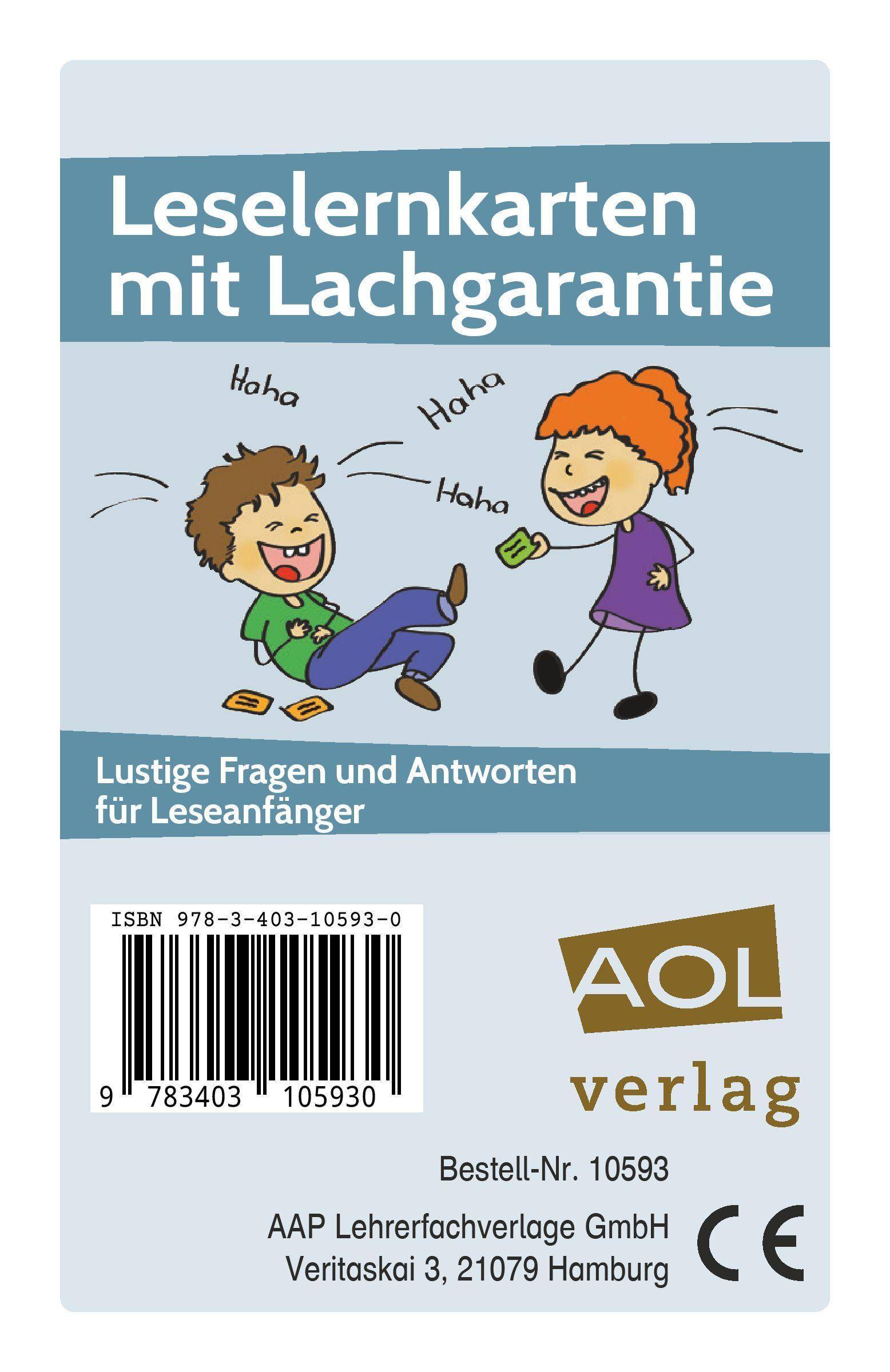 Leselernkarten mit Lachgarantie Lustige Fragen und Antworten für Leseanfänger (2. bis 4. Klasse)